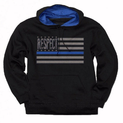 Respect Blue Pullover Hoodie