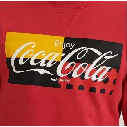 Coca-Cola Lucky Brand Long Sleeve Crew Neck T-Shirt Sweatshirt