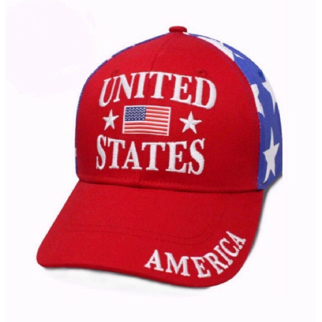 U.S.A. United States America Pride Solid Back Cap Hat