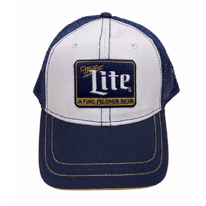 Miller Lite Beer Embroidered Patch Mesh Cap Hat