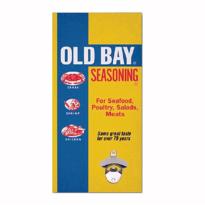 Old Bay Logo Wall Bottle Opener Sign