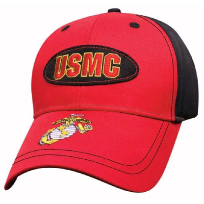 U.S. Marines USMC Embroidered Oval Patch Cap Hat