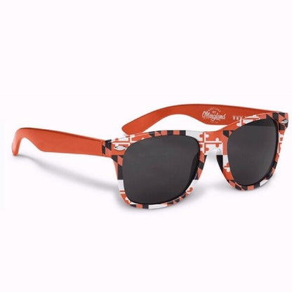 Maryland Flag Orange Baseball Sunglasses