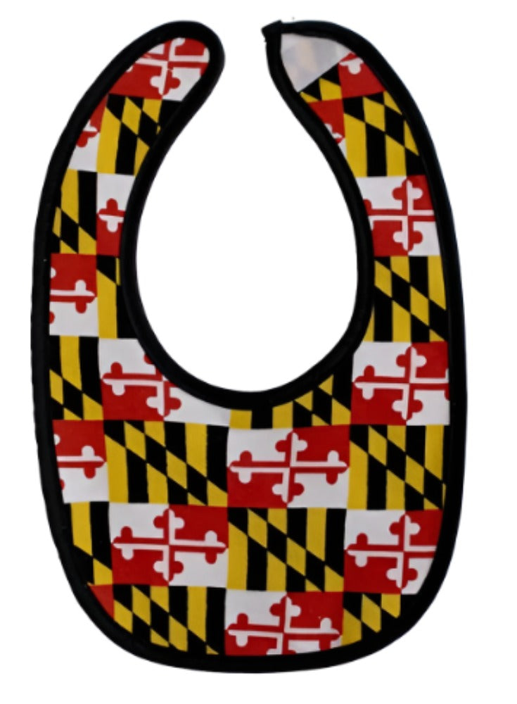 Maryland Flag Silicone Baby Bib