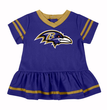 Baltimore Ravens Gerber 2-Pack of Girls Dress & Diaper Cover Panty Set