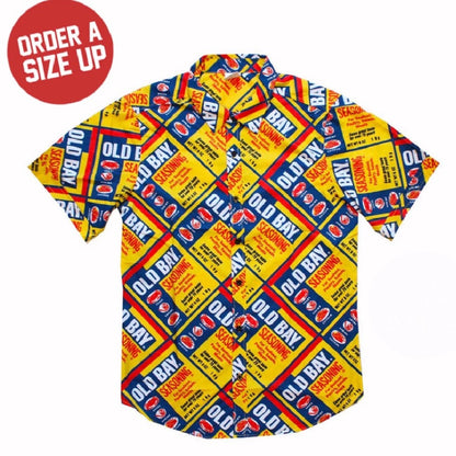 Old Bay Hawaiian Style Dress Shirt