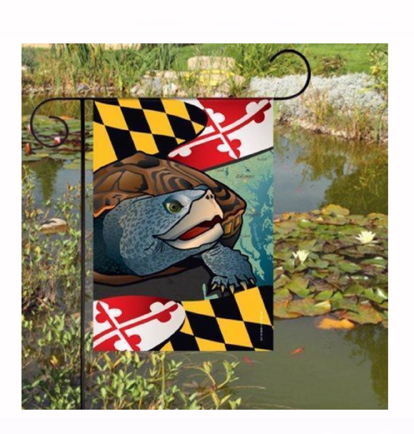 Maryland Flag Terrapin Turtle Garden Flag