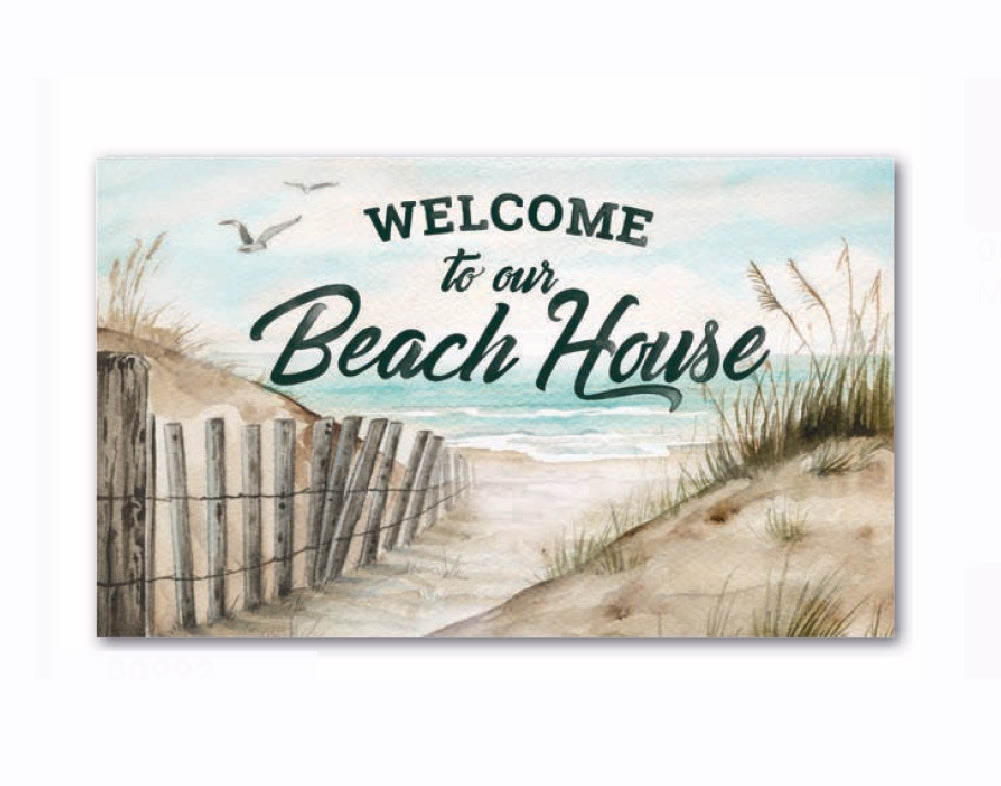 Welcome To Our Beach House Floormat