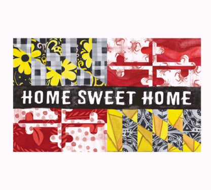 Home Sweet Home Maryland Flag Floormat