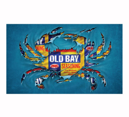 Old Bay Ripped Crab Floormat