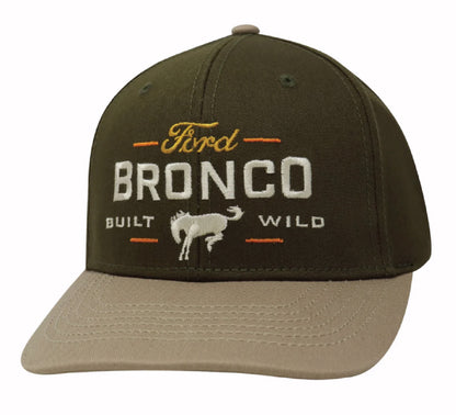 Ford Bronco Built Wild Embroidered Cap Hat