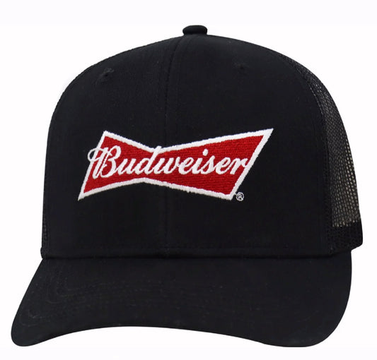 Budweiser Beer Black Mesh Cap Hat