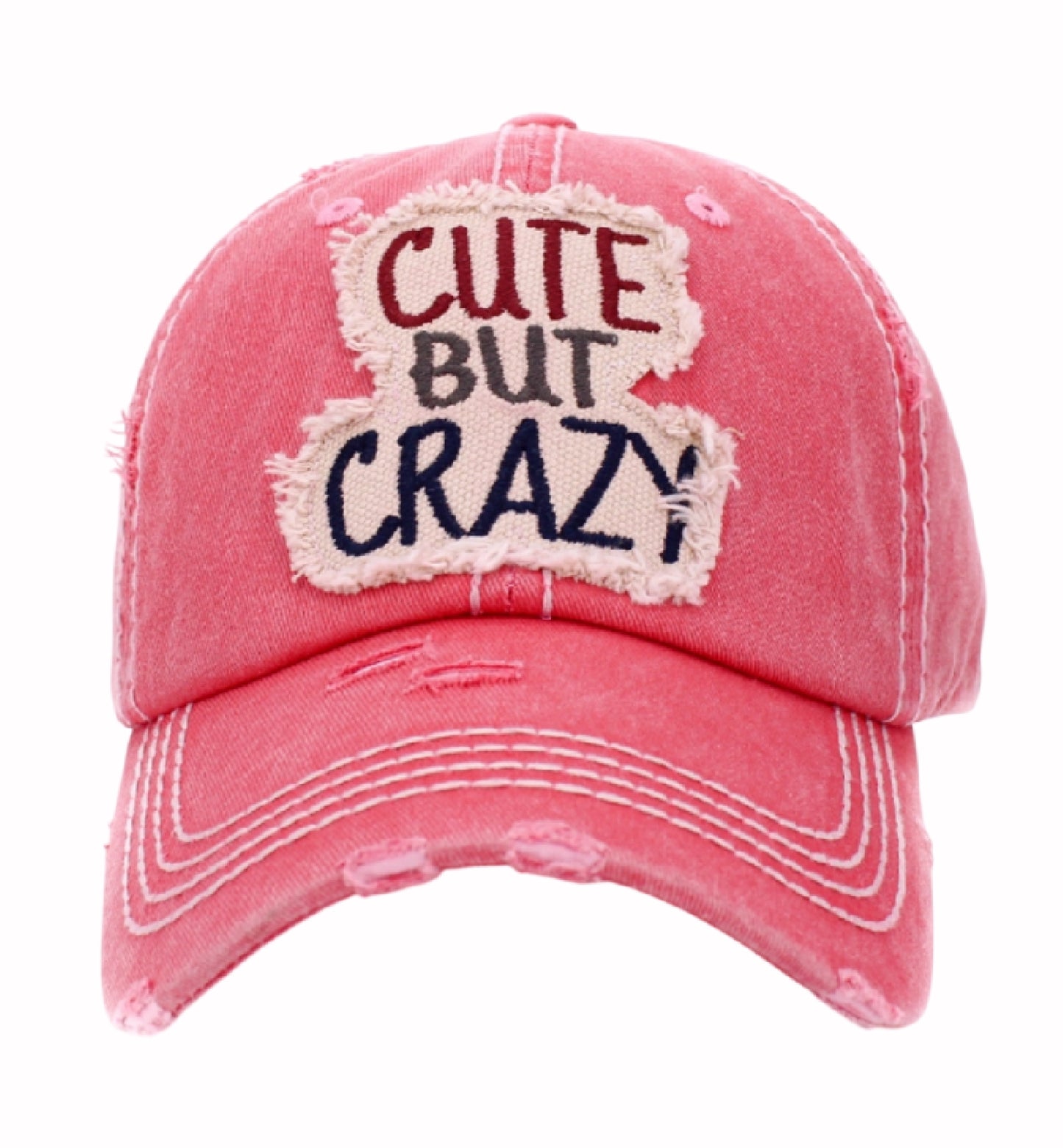Cute But Crazy Hot Pink Cap Hat
