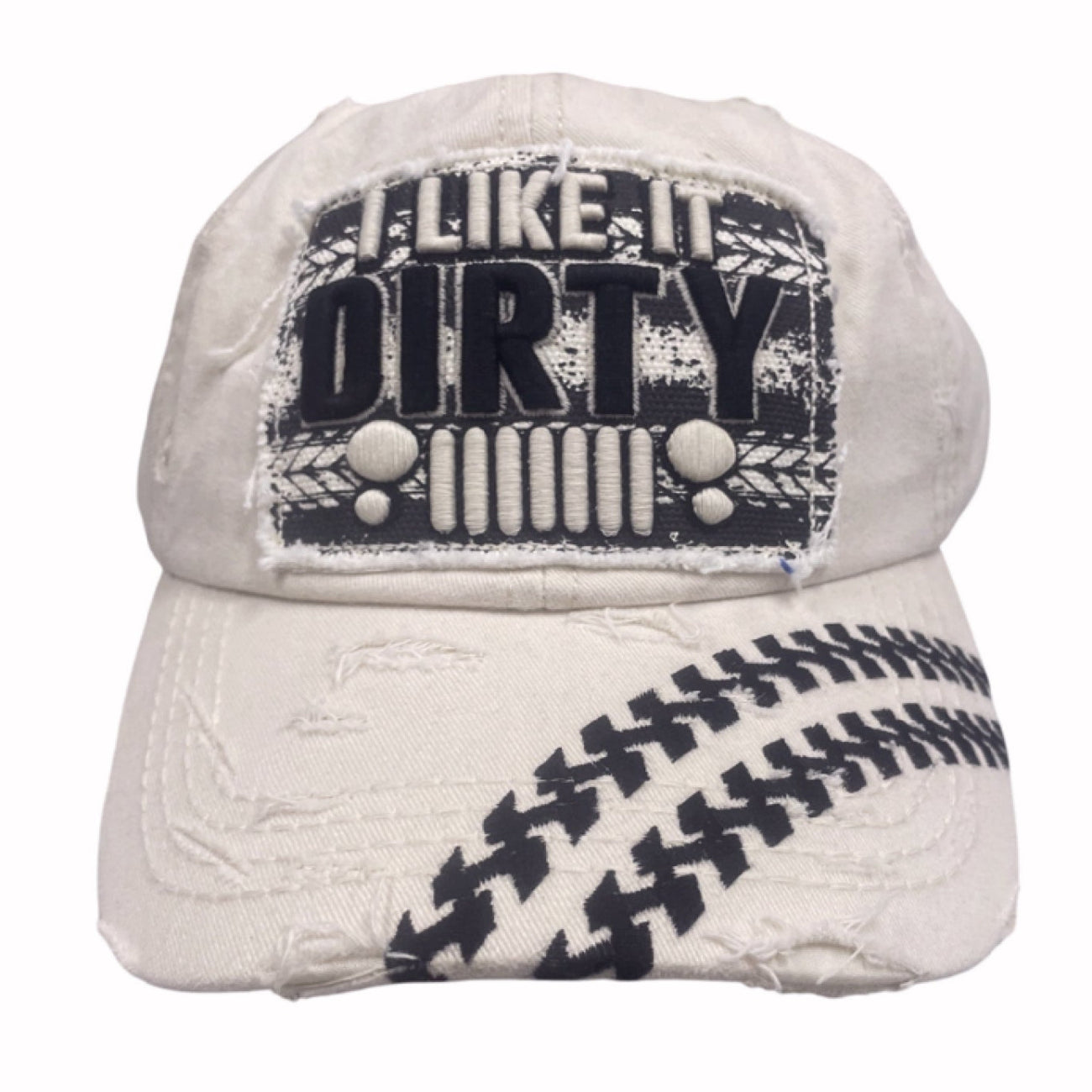 I Like Dirty SUV Offroad Embroidered Distressed Style Cap Hat