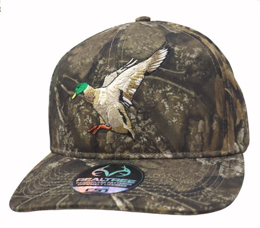 Duck Hunting Realtree Embroidered Mesh Cap Hat