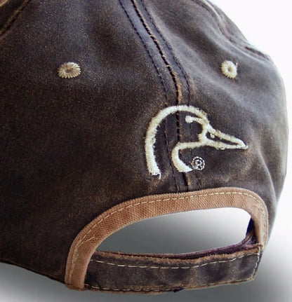 Ducks Unlimited Embroidered Patch Distressed Style Cap Hat