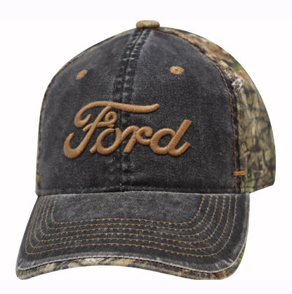 Ford Mossy Oak Camo Embroidered Cap Hat