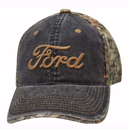 Ford Mossy Oak Camo Embroidered Cap Hat