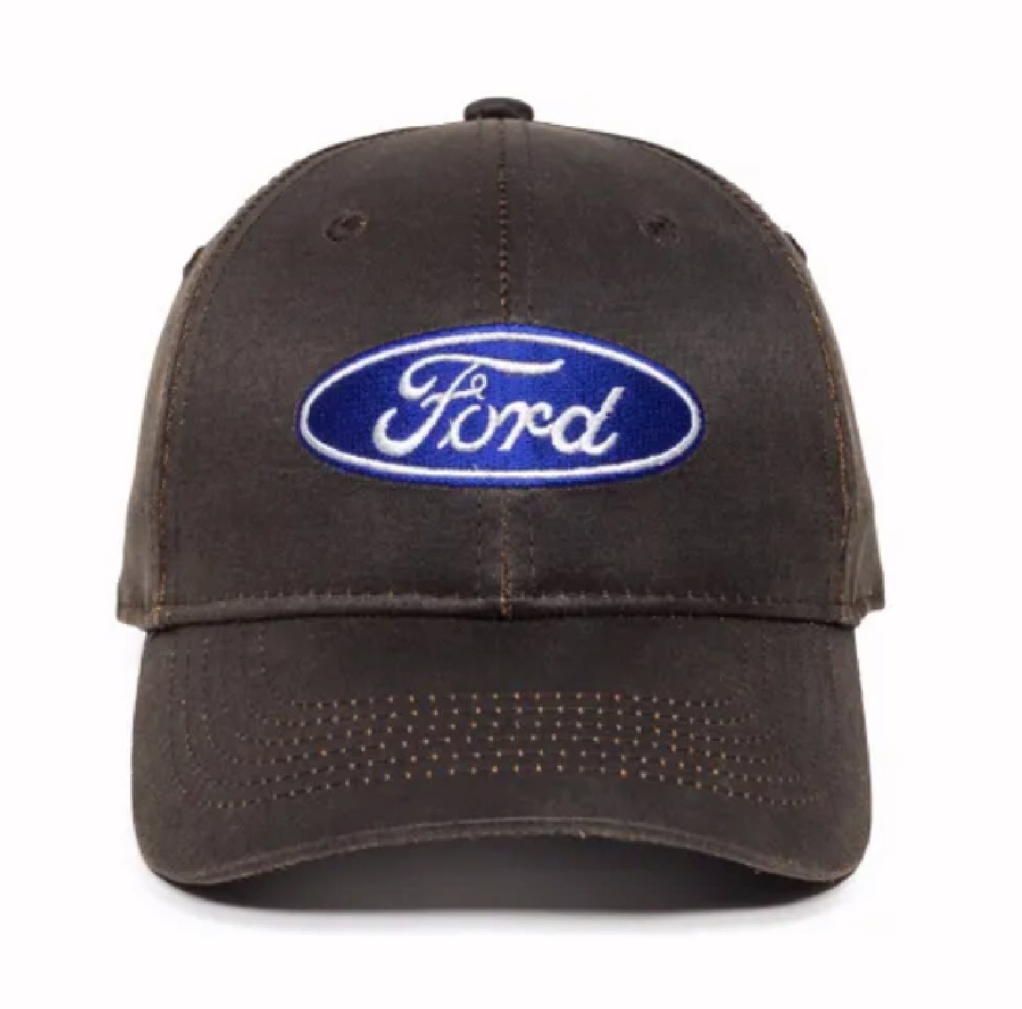 Ford Oilskin Style Embroidered Patch Camo Cap Hat