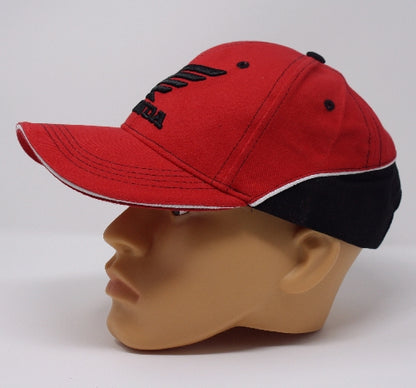 Honda Red With Black Wing Embroidered Cap Hat