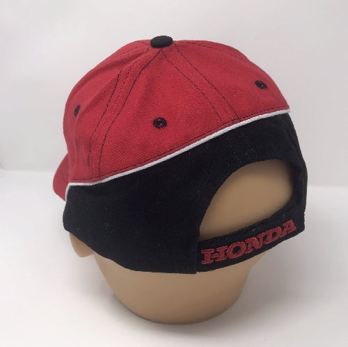 Honda Red With Black Wing Embroidered Cap Hat