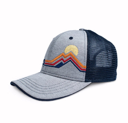 Jeep Mountain Stripe Embroidered Mesh Cap Hat