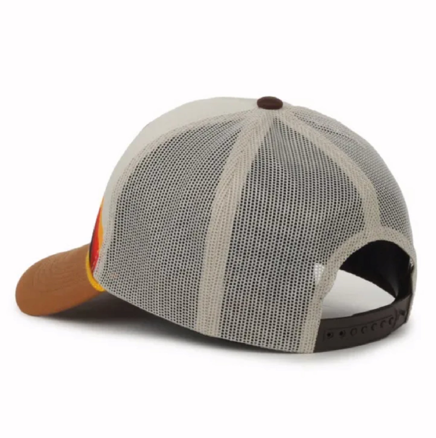 Jeep Mountain Sunrise Stripe Mesh Cap Hat