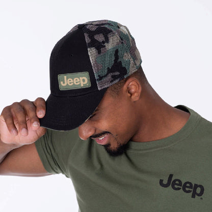 Jeep Woodland Camo Mesh Cap Hat