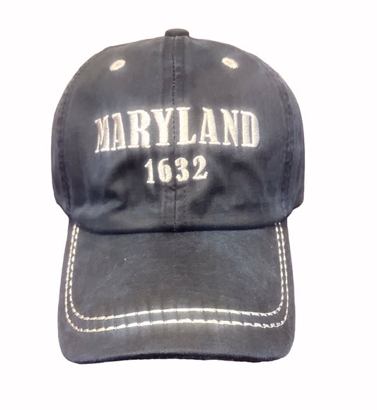 Maryland 1632 Cotton Waxed Style Mesh Navy Cap Hat