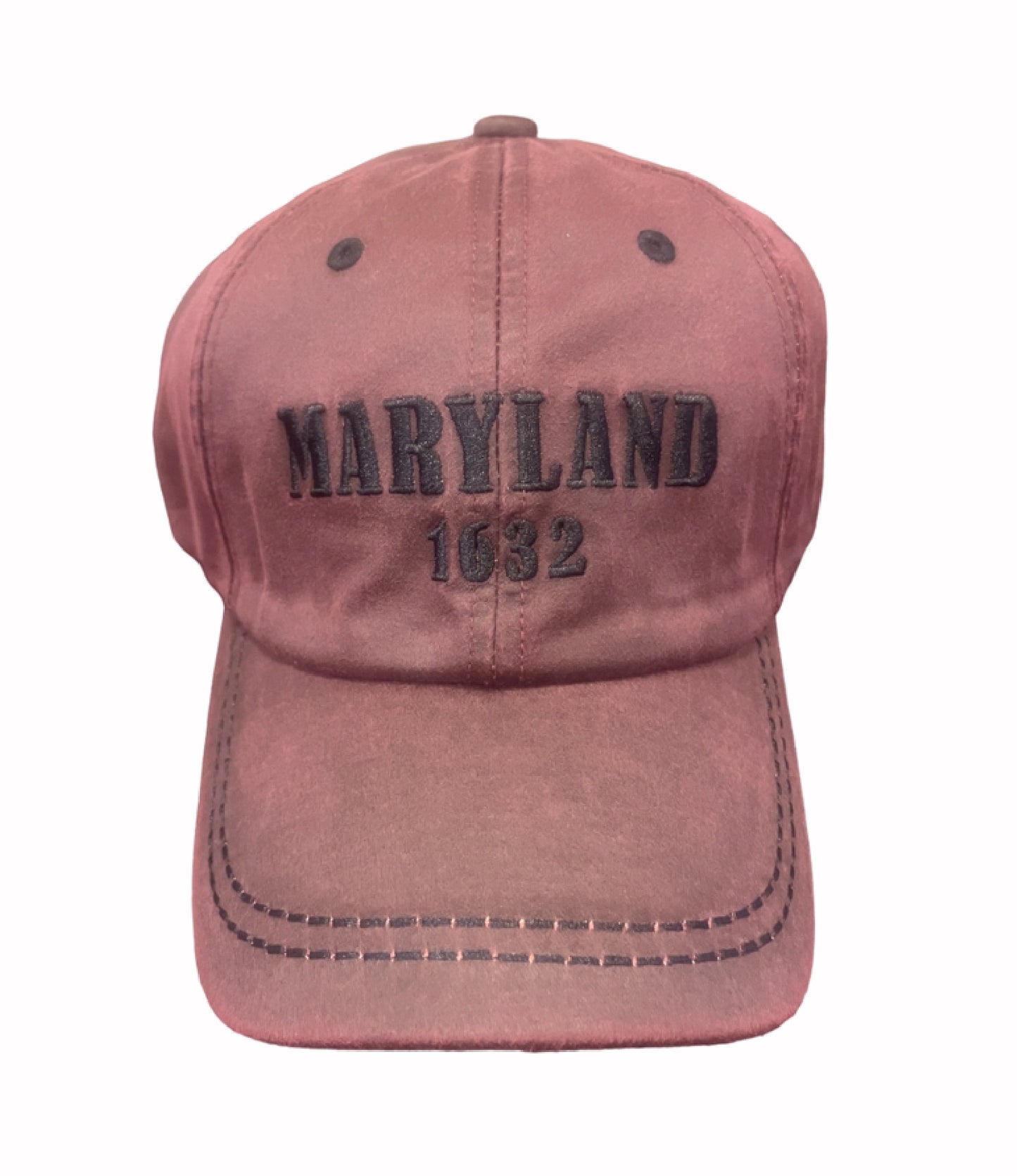 Maryland 1632 Cotton Waxed Style Mesh Burgandy Cap Hat