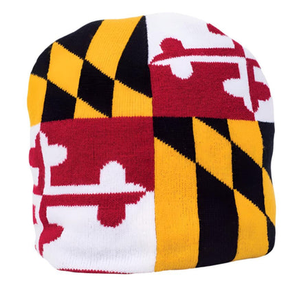 Maryland Flag Reversible Beanie Cap Hat