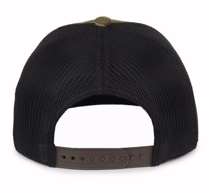 RAM US Flag Patch Camo Mesh Cap Hat