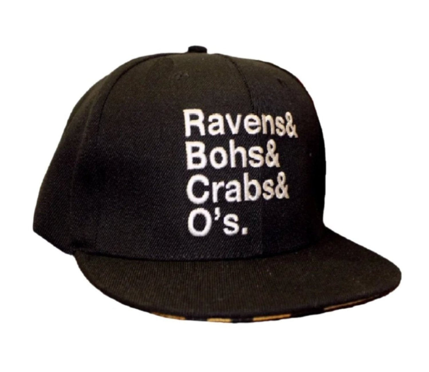 Ravens & Bohs & Crabs & O’s Black Cap Hat