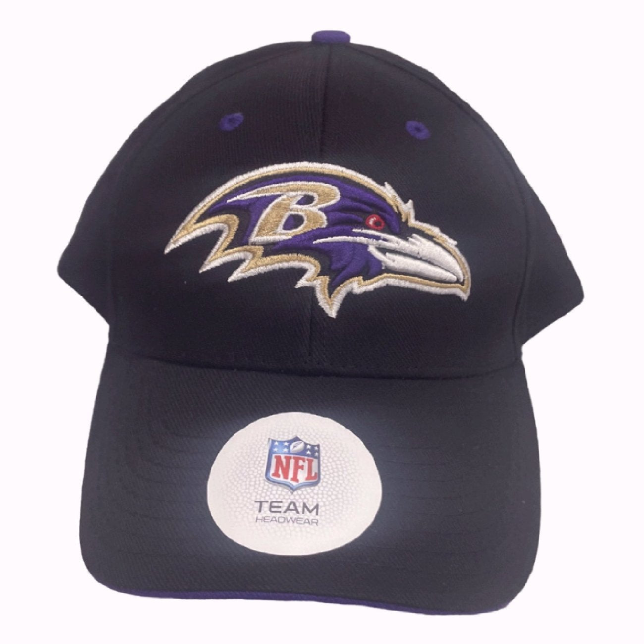 Baltimore Ravens Black Embroidered Logo Cap Hat