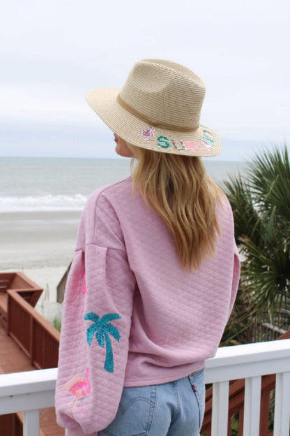 Simply Southern Sun And Fun Beach Fedora Style Soft Hat