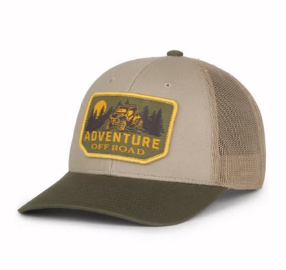 Offroad Adventure SUV Embroidered Patch Mesh Cap Hat