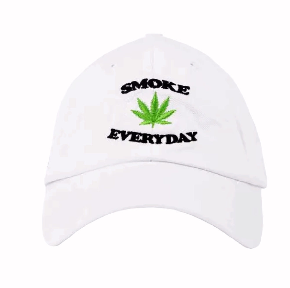 Leaf Pattern Green Garden Flowers Weed Smoke Everyday Cap Hat