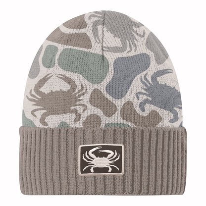 Crab Camo with Crab Patch Beanie Cap Hat