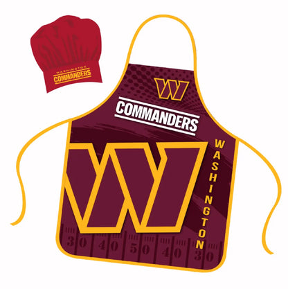 Washington Commanders Apron and Chef Hat Set