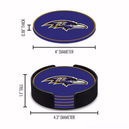 Baltimore Ravens Coasters Set (set of 4)