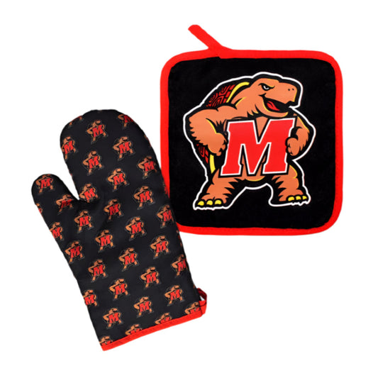 University of Maryland Terps Set Mitten and Pot Holder