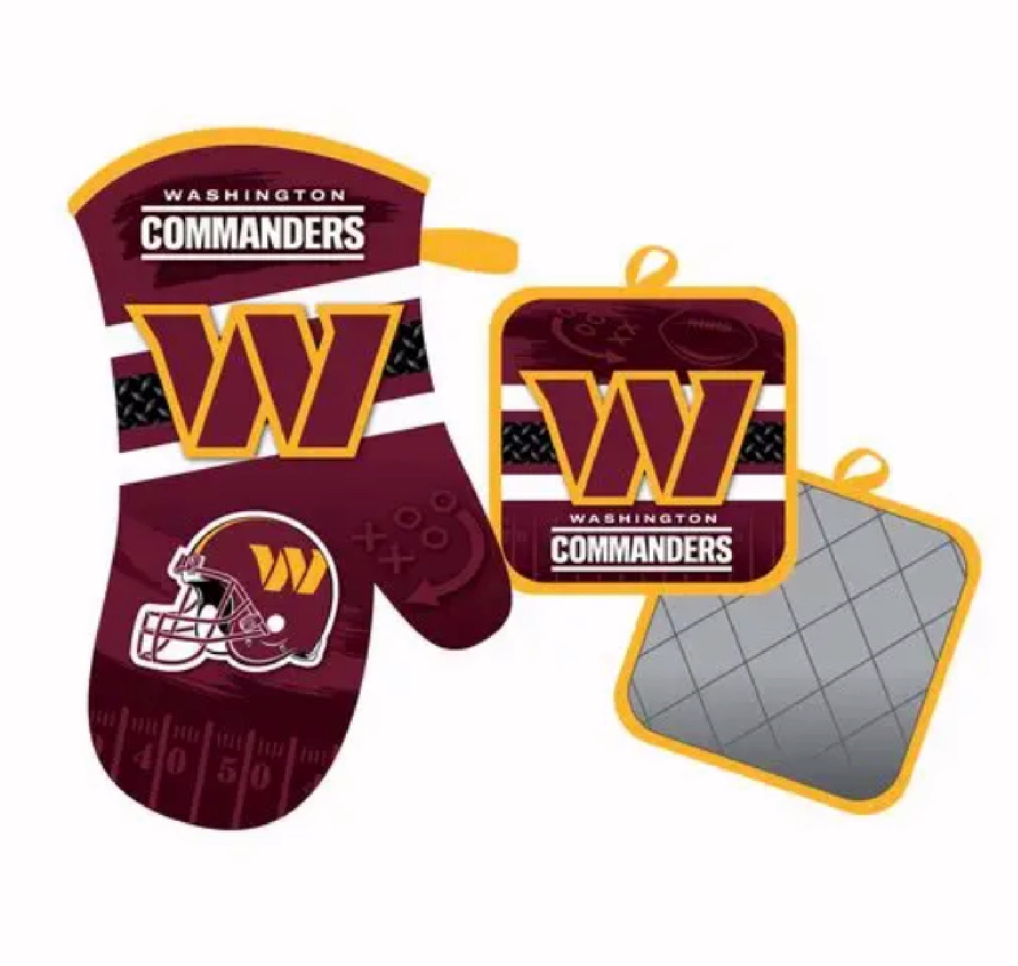 Washington Commanders Oven Mitten and Pot Holder Set