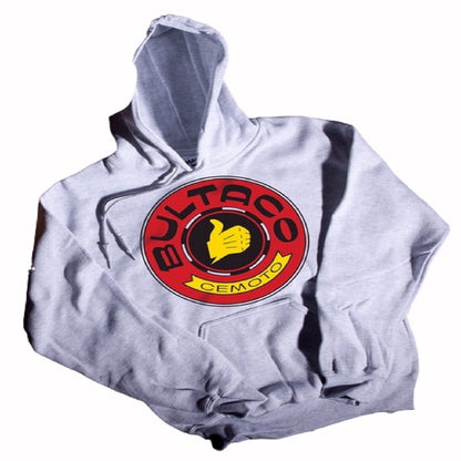 Bultaco Logo Gray Pullover Hoodie