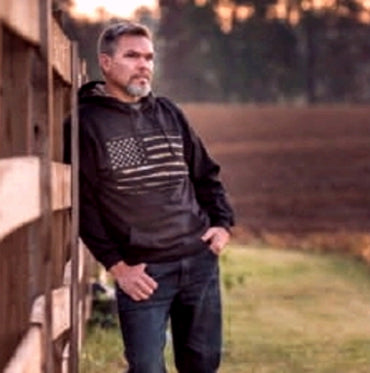 Camo U.S.A. Stars And Stripes Horizontal Pullover Hoodie