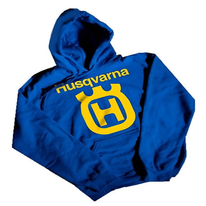 Husqvarna Logo Blue Pullover Hoodie