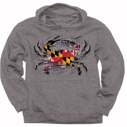 Maryland Ripped Crab Pullover Hoodie