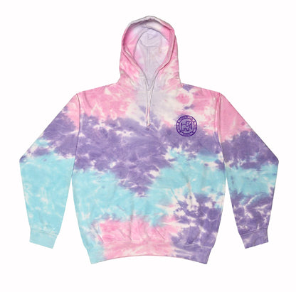 Puppie Love Dog Cotton Candy Tie Dye Pup Pullover Hoodie