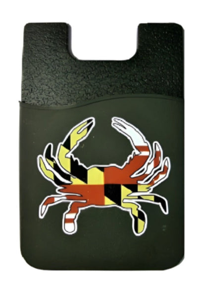 Maryland Crab Black Phone Card Holder