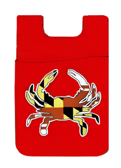 Maryland Crab Red Phone Card Holder