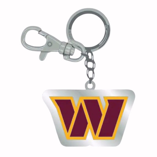 Washington Commanders Diecut Metal Keychain Key Ring